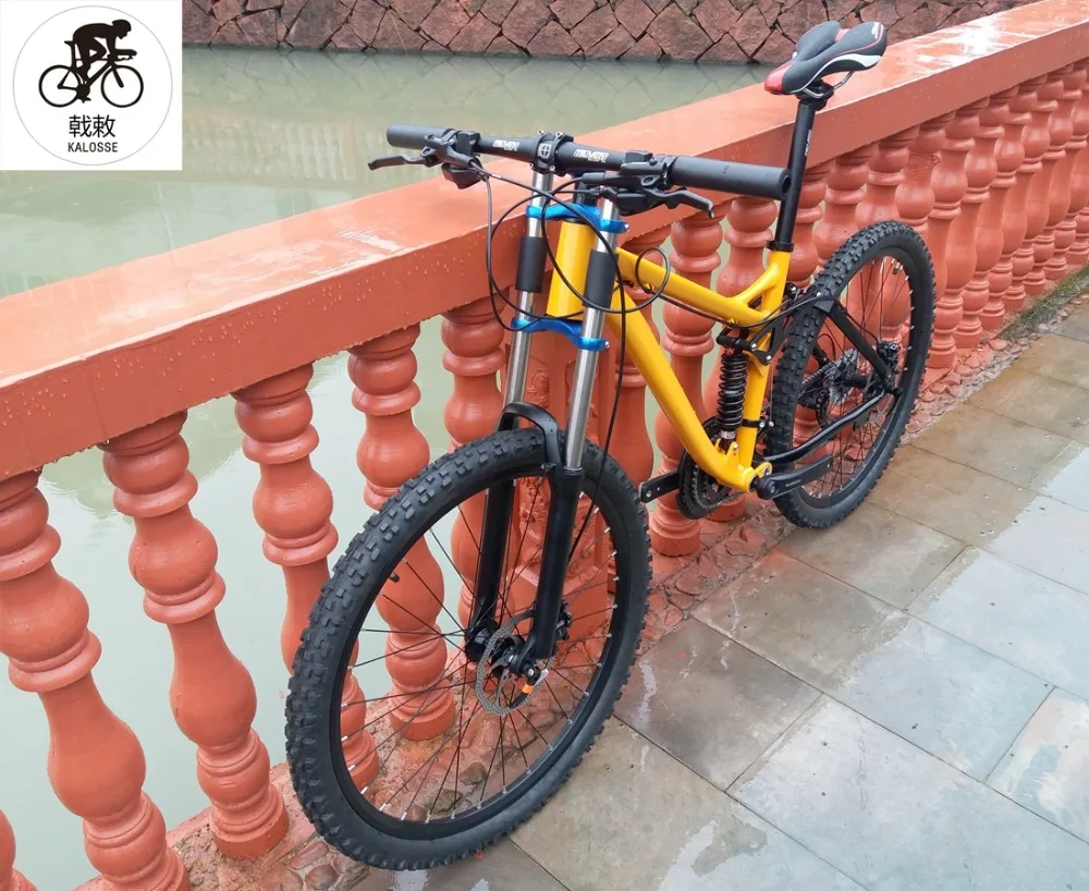 Горный велосипед Kalosse bicicleta с мягким хвостом 26 дюймов для езды по бездорожью 27