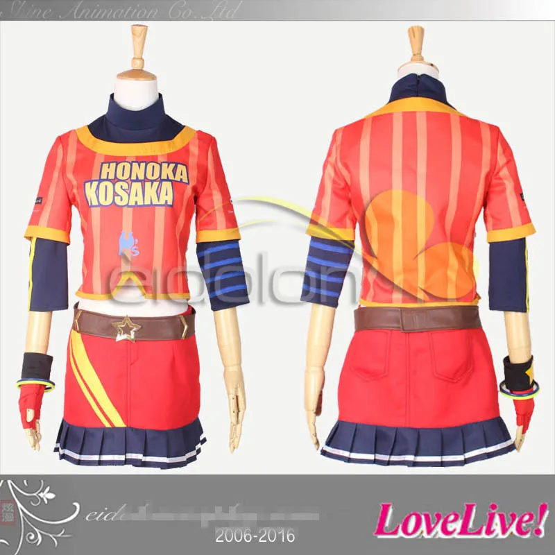 Image Love Live Kousaka Honoka Uniforms Baseball Awken Dress Cosplay Costume Custom Made Free Shipping