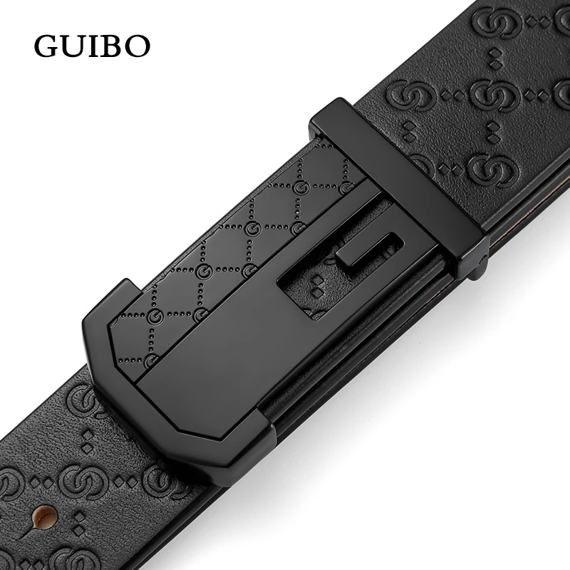 GUIBO Quality Cow Genuine Leather Luxury Brand Men Belts for Male Smooth Buckle Business Strap Waistband 3.4 Width
GUIBO Quality Cow Genuine Leather Luxury Brand Men Belts for Male Smooth Buckle Business Strap Waistband 3.4 Width