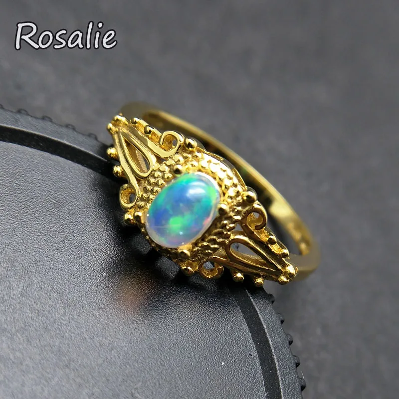Rosalie,Genniue Natural Fire Ethiopian top quality Opal gemstone Ring solid 925 silver for women colorgemstone Ring fine jewelry
Rosalie,Genniue Natural Fire Ethiopian top quality Opal gemstone Ring solid 925 silver for women colorgemstone Ring fine jewelry