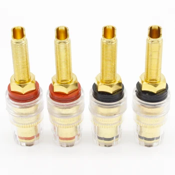 4Pcs Brass Crystal Binding Post for Thread Audio Speaker Amplifier 4mm Banana Plug Terminals Connector Black & Red
4Pcs Brass Crystal Binding Post for Thread Audio Speaker Amplifier 4mm Banana Plug Terminals Connector Black & Red