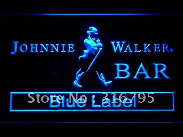 481 бар Johnnie Walker синяя этикетка светодиодный неоновые световые вывески с