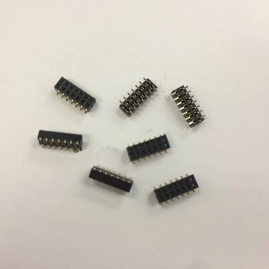 1.27mm Female pin header Plastic height 2.0 Pinheader socket SMT 2*3/4/5/6/10/12/15/17/8/50P 1U PA6T
1.27mm Female pin header Plastic height 2.0 Pinheader socket SMT 2*3/4/5/6/10/12/15/17/8/50P 1U PA6T