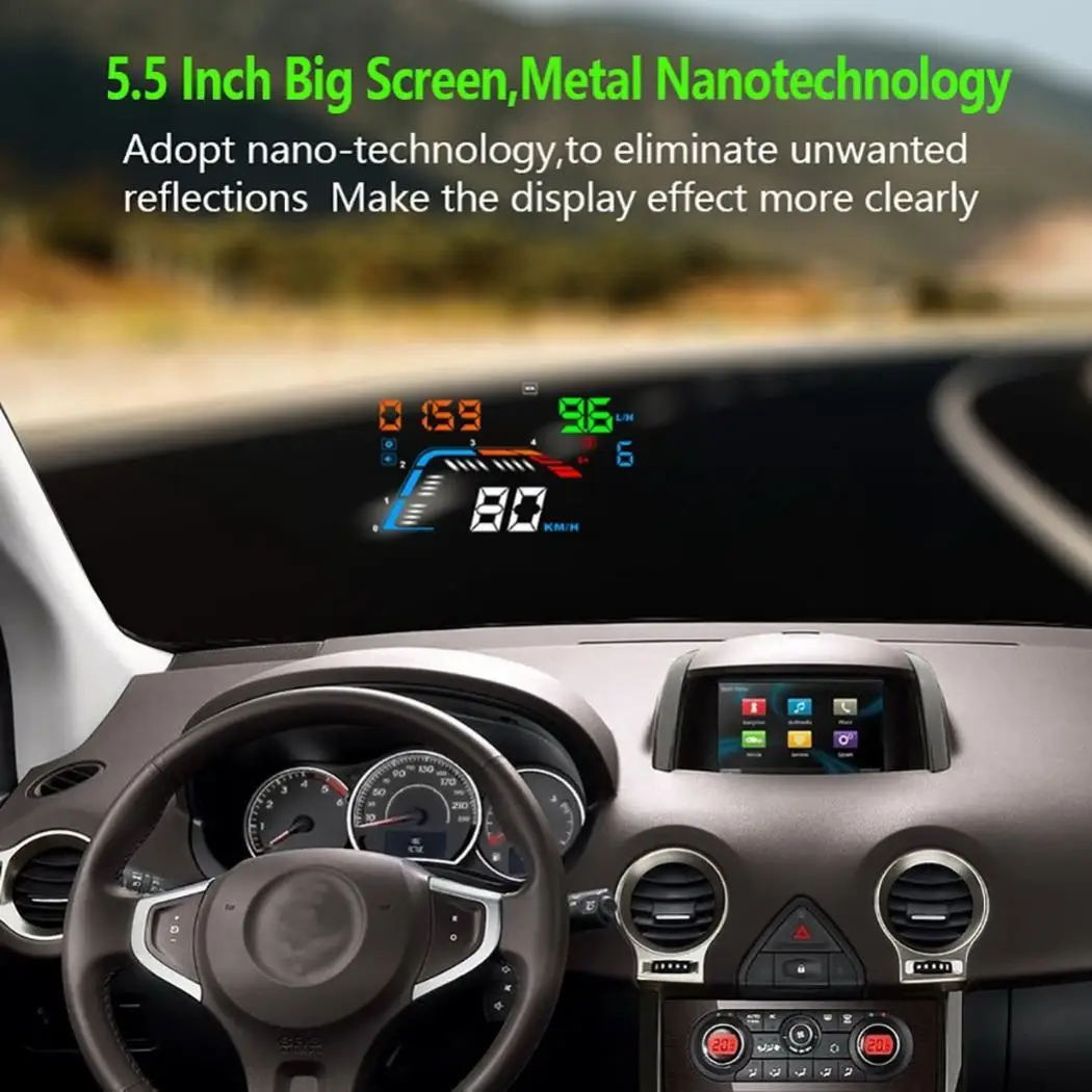 Q700 5.5Inch OBD HUD Car Head Up Display Windshield Projector On-Board Computer hud Display Car Electronics obd2 Car Speedometer
Q700 5.5Inch OBD HUD Car Head Up Display Windshield Projector On-Board Computer hud Display Car Electronics obd2 Car Speedometer