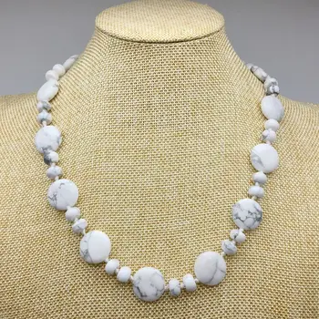 Women Necklace Stone Bead Choker Necklaces 16 mm Round Puff Beads Knotted Necklace Pink Quartz Howlite Carnelian Unakite
Women Necklace Stone Bead Choker Necklaces 16 mm Round Puff Beads Knotted Necklace Pink Quartz Howlite Carnelian Unakite