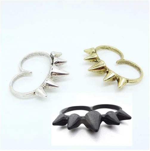 Idealway Punk Style Nightclub Tide Models Men's Ring Two Fingers Charm Midi Ring Women Bohemian Party Jewelry Bague Anillos
Idealway Punk Style Nightclub Tide Models Men's Ring Two Fingers Charm Midi Ring Women Bohemian Party Jewelry Bague Anillos