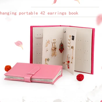 Creative Latest Portable Jewelry Packaging Case Party Favor PU leather Hanging multi 42 Stud Earrings Storage notebook
Creative Latest Portable Jewelry Packaging Case Party Favor PU leather Hanging multi 42 Stud Earrings Storage notebook