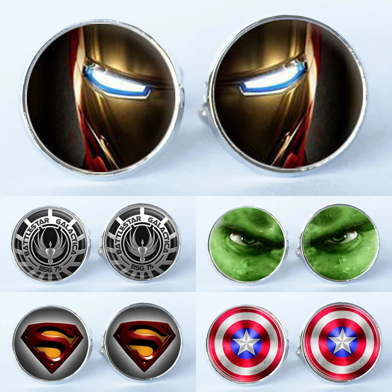 15 styles Manufacturers supply glass mosaic Super hero kid cufflinks cuff cuff shirt men black suit movie accessories
15 styles Manufacturers supply glass mosaic Super hero kid cufflinks cuff cuff shirt men black suit movie accessories