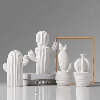 Nordic Creative Pure white ceramic cactus ornaments European-style living room soft decoration decoration
Nordic Creative Pure white ceramic cactus ornaments European-style living room soft decoration decoration