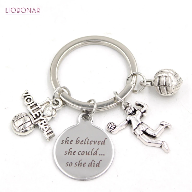 1PC New Arrival Stainless Steel Key Ring Keychains I Love Volleyball Keychain Sport Keyring Gifts for Men Women Jewelry
1PC New Arrival Stainless Steel Key Ring Keychains I Love Volleyball Keychain Sport Keyring Gifts for Men Women Jewelry