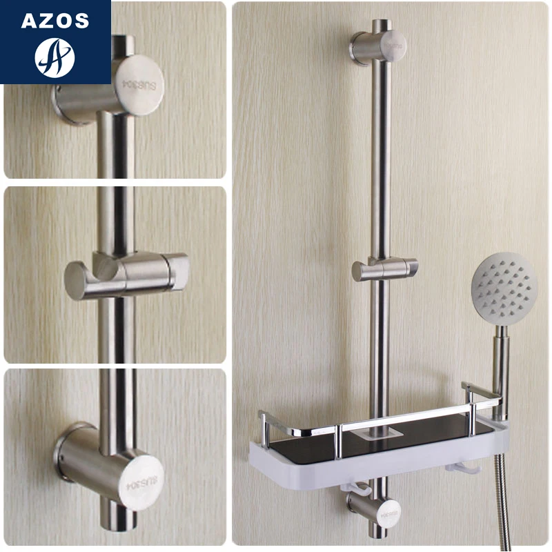 Azos Shower Rod SUS304 Stainless Steel Nickel Brushed Rise And Fall Single Function Rotatable Bracket Practical Shower Room Roun
Azos Shower Rod SUS304 Stainless Steel Nickel Brushed Rise And Fall Single Function Rotatable Bracket Practical Shower Room Roun