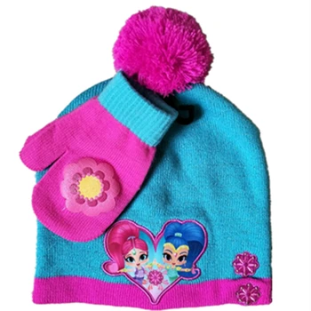 Cartoon Shimmer And Shine Wishing elf Cotton knitting Warm Soft Winter thick hat Cosplay Caps Fleece Lining Beanies with gloves
Cartoon Shimmer And Shine Wishing elf Cotton knitting Warm Soft Winter thick hat Cosplay Caps Fleece Lining Beanies with gloves