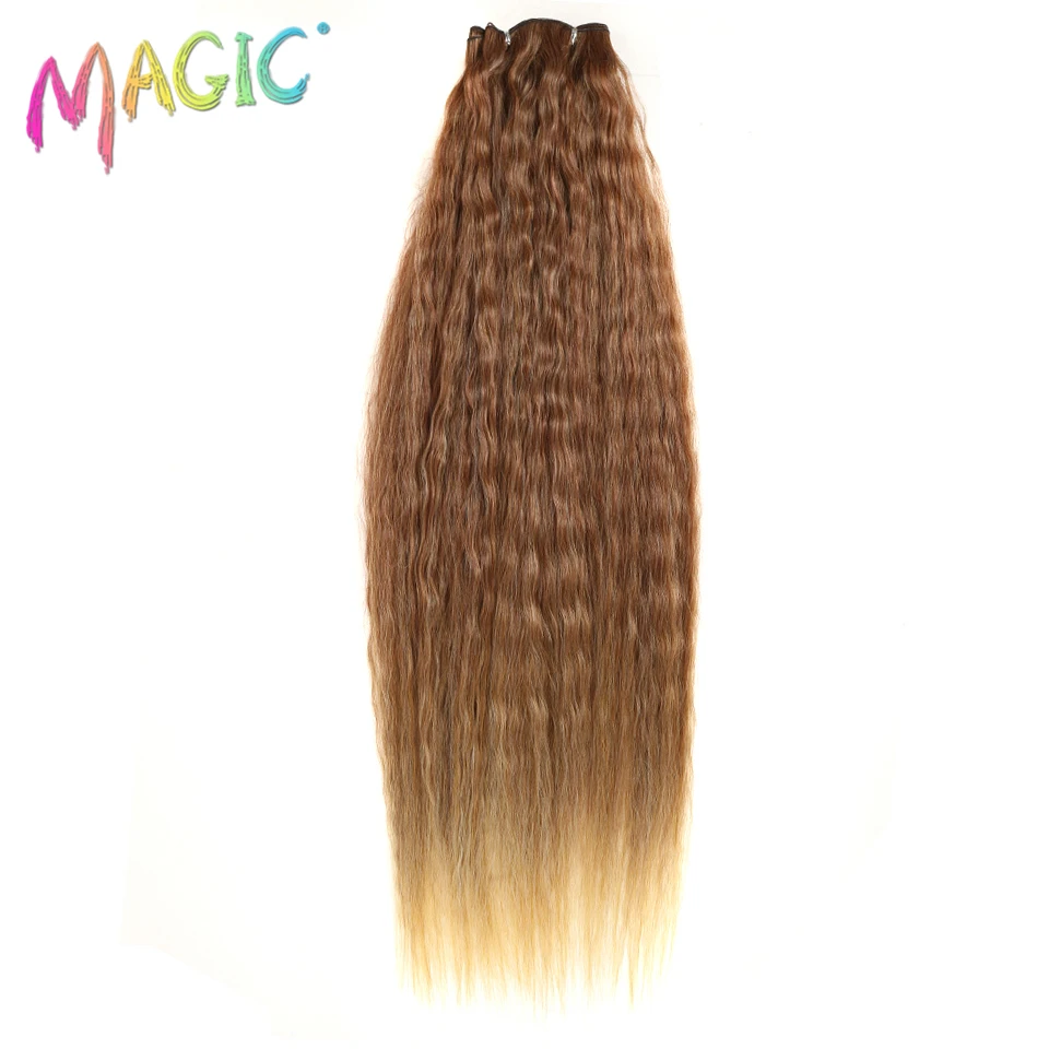 MAGIC Extension Kinky Straight Hair Weaving 28"30"32"Inch Ombre Color High Temperature Synthetic Hair Bundles For Black Women
MAGIC Extension Kinky Straight Hair Weaving 28"30"32"Inch Ombre Color High Temperature Synthetic Hair Bundles For Black Women