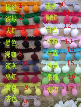 Ball 1.3-1.5cm Pompom Lace Trim Elastic Laciness Ball Laciness DIY Household Decorate Ball Top Lace Free shipping
Ball 1.3-1.5cm Pompom Lace Trim Elastic Laciness Ball Laciness DIY Household Decorate Ball Top Lace Free shipping