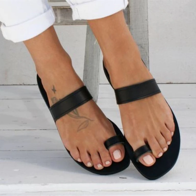 2019 Women's Slippers Spring Summer Beach Casual Shoes Ladies Solid Flat Heel Slippers Beach Slides Roman Leather Sandals
2019 Women's Slippers Spring Summer Beach Casual Shoes Ladies Solid Flat Heel Slippers Beach Slides Roman Leather Sandals