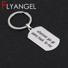 Stamoed donde quiera que vayas vuelve a mi llavero de moda llavero distancia amante parejas llavero coche llavero Jwelry regalos(China)