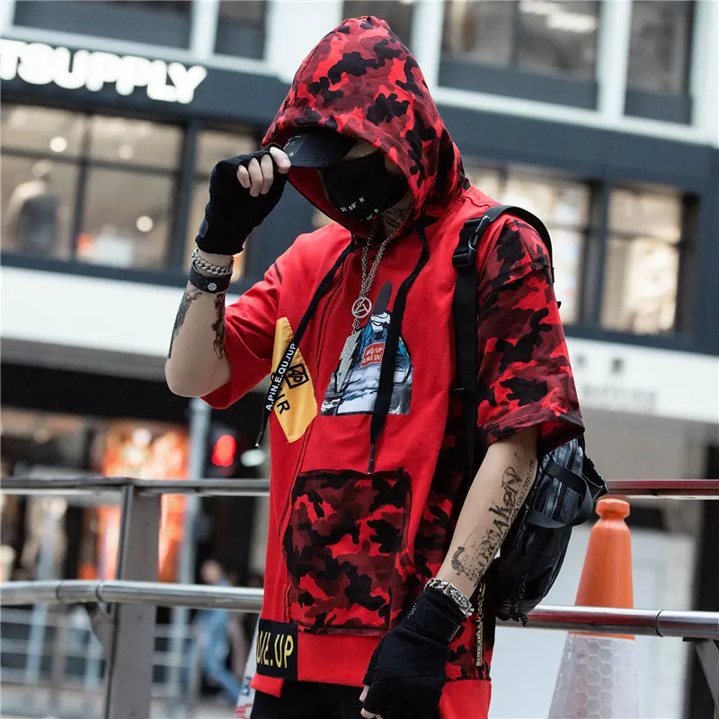 Harajuku Fashion Casual t-shirtColor Block Patchwork Hooded T-shirts Men Tshirt Summer Hip Hop Sweatshirt Streetwear men Tshirt
Harajuku Fashion Casual t-shirtColor Block Patchwork Hooded T-shirts Men Tshirt Summer Hip Hop Sweatshirt Streetwear men Tshirt