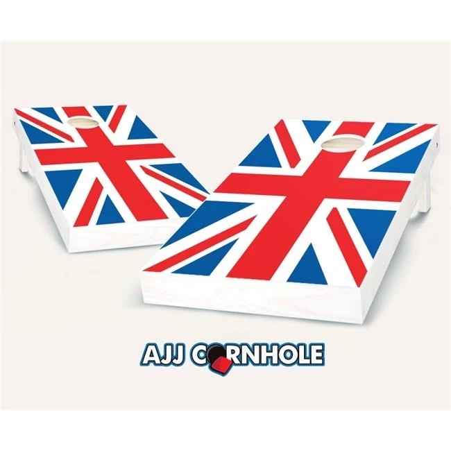 AJJCornhole 107-Britishflags British Flag Cornhole Set with Bags - 8 x 24 x 48 in.