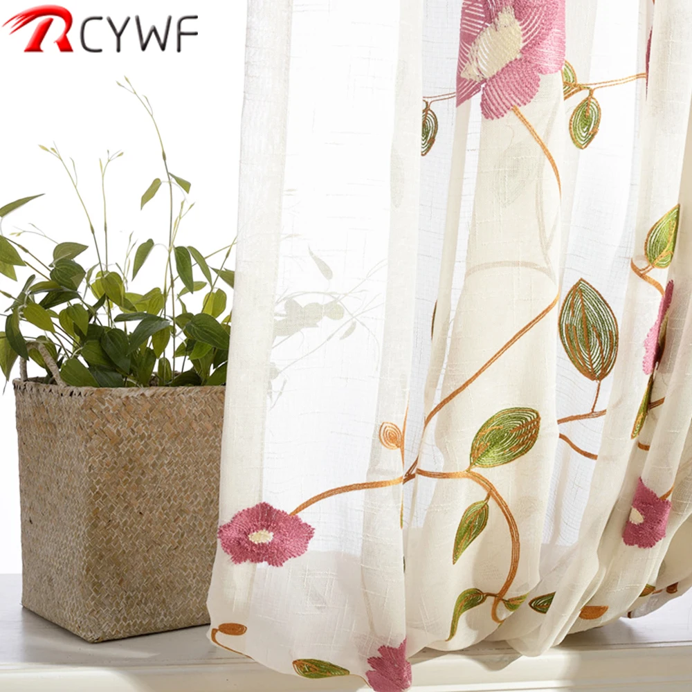 Rose Red Light Blue Flower Cotton Yarn Curtain Embroidered Curtains For Living Room Cortinas Tulle Cortina
Rose Red Light Blue Flower Cotton Yarn Curtain Embroidered Curtains For Living Room Cortinas Tulle Cortina