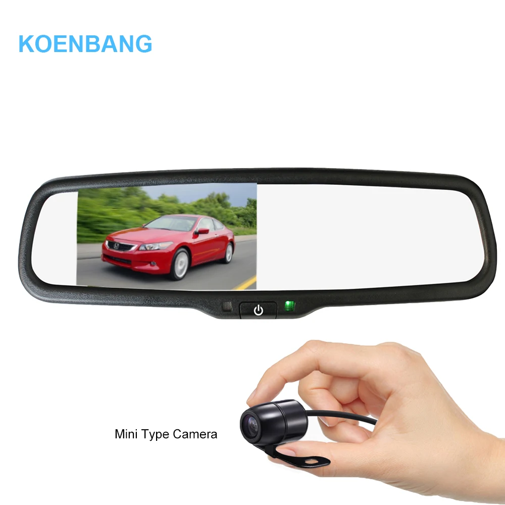 KOENBANG 4.3" TFT LCD Car Rearview Mirror Monitor 1000cd/m2 2-way Video Input for Rear View Camera Reverse Backup Camera
KOENBANG 4.3" TFT LCD Car Rearview Mirror Monitor 1000cd/m2 2-way Video Input for Rear View Camera Reverse Backup Camera