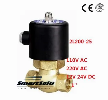 Free shipping 2L200-25 Brass 1'' Electric Steam Solenoid Valve NC,PTFE 110V 220V 12V 24V
Free shipping 2L200-25 Brass 1'' Electric Steam Solenoid Valve NC,PTFE 110V 220V 12V 24V