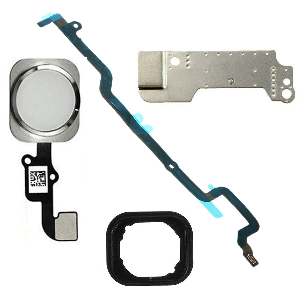 Home Button Cable Assembly with Rubber Ring + metal bracket + Mainboard Connector Flex Replacment Part for iPhone 6 6 plus
Home Button Cable Assembly with Rubber Ring + metal bracket + Mainboard Connector Flex Replacment Part for iPhone 6 6 plus