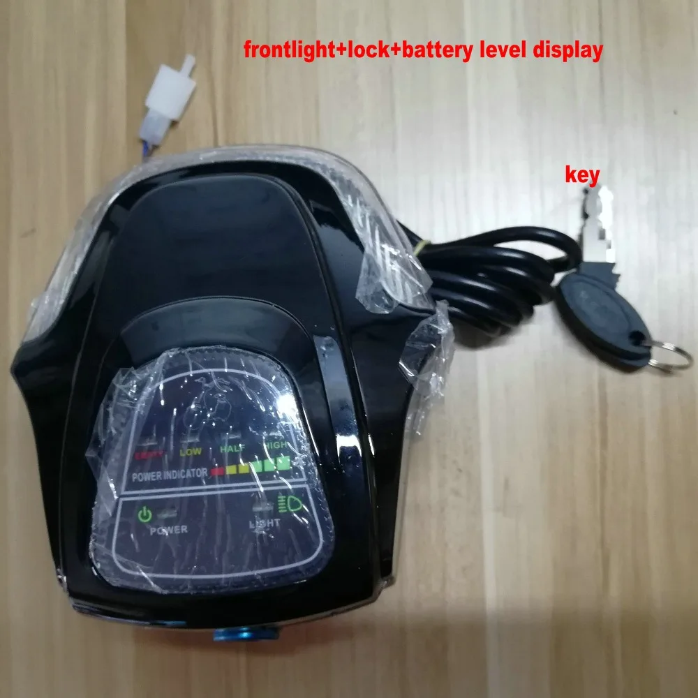 frontlight 48v60v with battery level/power indicator or light+Bluetooth for electric bike scooter motorcycle lamp tricycle part
frontlight 48v60v with battery level/power indicator or light+Bluetooth for electric bike scooter motorcycle lamp tricycle part