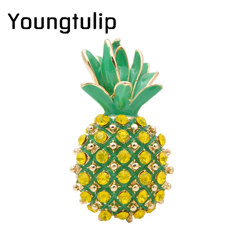 Young Tulip Cute Rhinestone Pineapple Brooches for Women Creative Enamel Jewelry Coat Accessories Kids Gift Fashion Jewelry 2018
Young Tulip Cute Rhinestone Pineapple Brooches for Women Creative Enamel Jewelry Coat Accessories Kids Gift Fashion Jewelry 2018