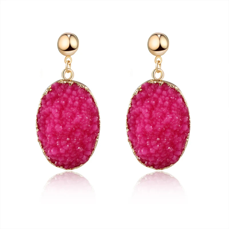Dayoff Handmade Resin Stone Large Earings For Women Jewelry Geometric Oval Drop Dangle Druzy Drusy Earing Long Earrings E239
Dayoff Handmade Resin Stone Large Earings For Women Jewelry Geometric Oval Drop Dangle Druzy Drusy Earing Long Earrings E239