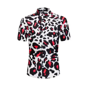 Men Shirt Summer Style Black Red Leopard Print Beach Hawaiian Shirt Men Casual Short Sleeve Hawaii Chemise Homme Asian Size
Men Shirt Summer Style Black Red Leopard Print Beach Hawaiian Shirt Men Casual Short Sleeve Hawaii Chemise Homme Asian Size