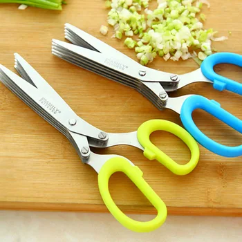 100PCS Multi-functional Stainless Steel Kitchen Knives Layers 5 Scissors Sushi Shredded Scallion Cut Cooking Tools
100PCS Multi-functional Stainless Steel Kitchen Knives Layers 5 Scissors Sushi Shredded Scallion Cut Cooking Tools