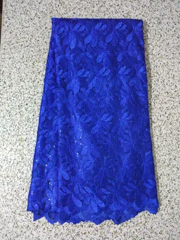 5Yards/pc High quality royal blue french net lace flower embroidery with sequins african mesh lace fabric for dress LE5
5Yards/pc High quality royal blue french net lace flower embroidery with sequins african mesh lace fabric for dress LE5