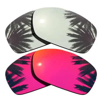 (Silver Mirrored+Midnight Sun Mirrored Coating) 2-Pairs Polarized Replacement Lenses for Hijinx 100% UVA & UVB Protection
(Silver Mirrored+Midnight Sun Mirrored Coating) 2-Pairs Polarized Replacement Lenses for Hijinx 100% UVA & UVB Protection
