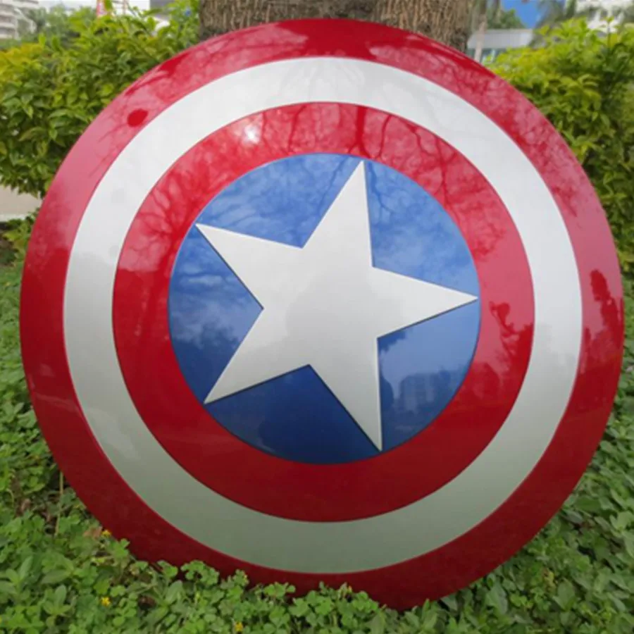 

HOT Avengers Civil War Captain America 57CM metal color Shield 1:1 Cosplay Steve Rogers ABS model adult shield replica