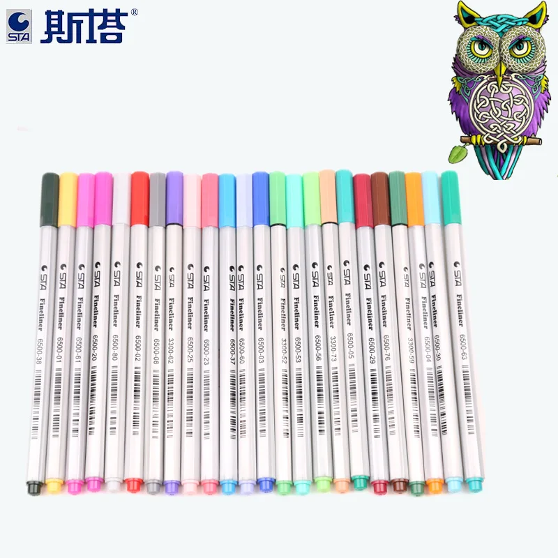 STA 26 Colors 14Pcs Watercolor Art Marker Set Water Soluble Double Color Brush Marker For Animation Design Art Supplies
STA 26 Colors 14Pcs Watercolor Art Marker Set Water Soluble Double Color Brush Marker For Animation Design Art Supplies
