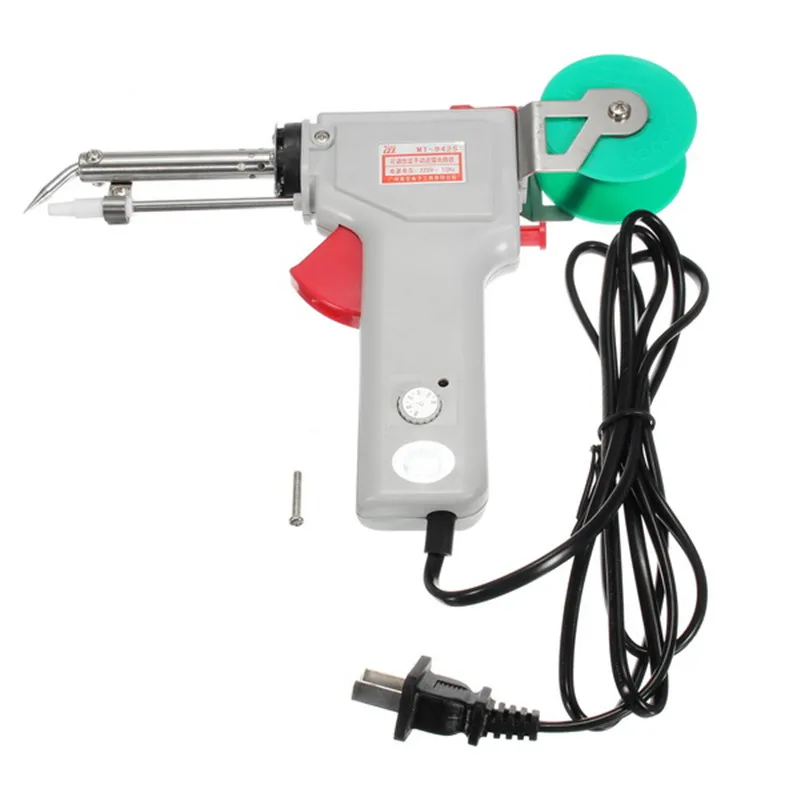 MT-942C 220V 60w 200~450 Degree Temperature Adjustable Hand Automatic Send Tin Electric Heating Weld Pencil Soldering Iron Gun
MT-942C 220V 60w 200~450 Degree Temperature Adjustable Hand Automatic Send Tin Electric Heating Weld Pencil Soldering Iron Gun