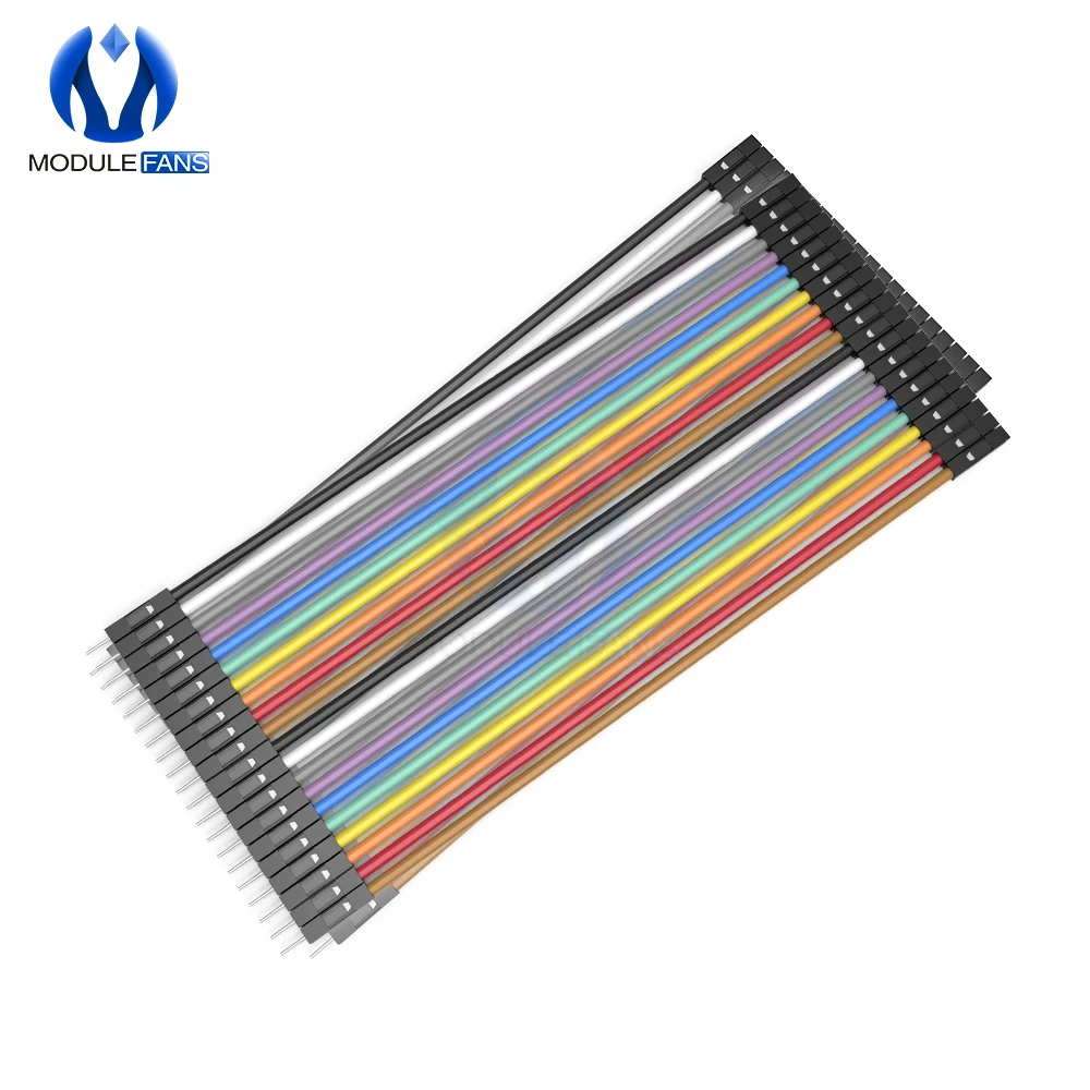 40pcs In Row Dupont Cable 20cm 2.54mm 1pin 1p-1p male to Female Jumper Wire For Arduino Breadboard
40pcs In Row Dupont Cable 20cm 2.54mm 1pin 1p-1p male to Female Jumper Wire For Arduino Breadboard