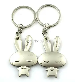 400pcs=200pairs/lot rabbit design Metal Couple Key chains Love Keychains for the Key rings party supplies
400pcs=200pairs/lot rabbit design Metal Couple Key chains Love Keychains for the Key rings party supplies