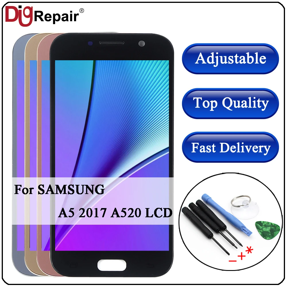 5.0" For SAMSUNG GALAXY A5 2017 A520 SM-A520F LCD Display Touch Screen Digitizer Assembly a520 lcd For samsung a5 2017 A520 LCD
5.0" For SAMSUNG GALAXY A5 2017 A520 SM-A520F LCD Display Touch Screen Digitizer Assembly a520 lcd For samsung a5 2017 A520 LCD
