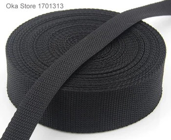 

1M strong black equipment bundle belt tape 2cm to 5cm width polypropylene webbing band for tent accessories sewing bag PP belt