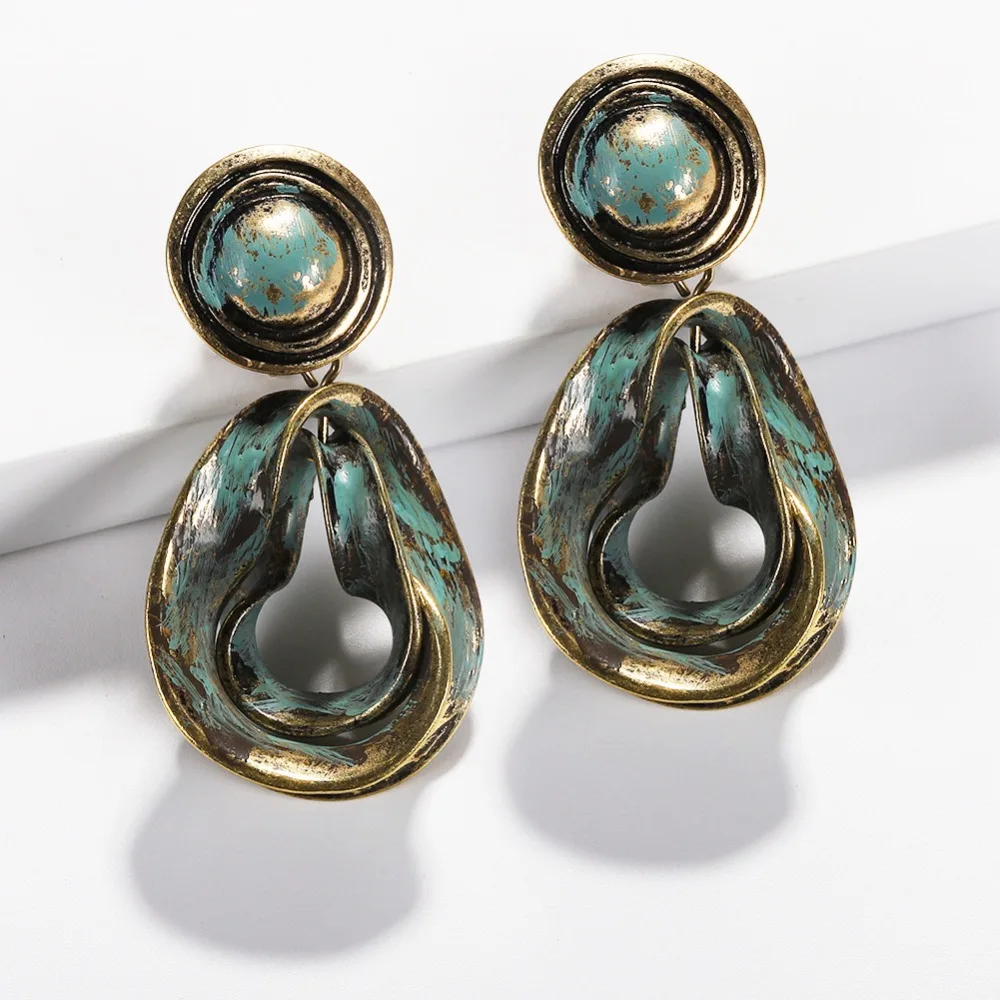 Miwens 2019 Za Spring Newest Distressed Earrings Women Blue Color Vintage Boho Oval Round Drop Earring Wholesale Jewelry A373
Miwens 2019 Za Spring Newest Distressed Earrings Women Blue Color Vintage Boho Oval Round Drop Earring Wholesale Jewelry A373