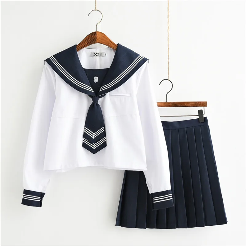 New Arrival Japanese School Girl Uniform Long Sleeve Sailor Suits College Middle High School Students Uniforms Jk Cosplay Female
New Arrival Japanese School Girl Uniform Long Sleeve Sailor Suits College Middle High School Students Uniforms Jk Cosplay Female