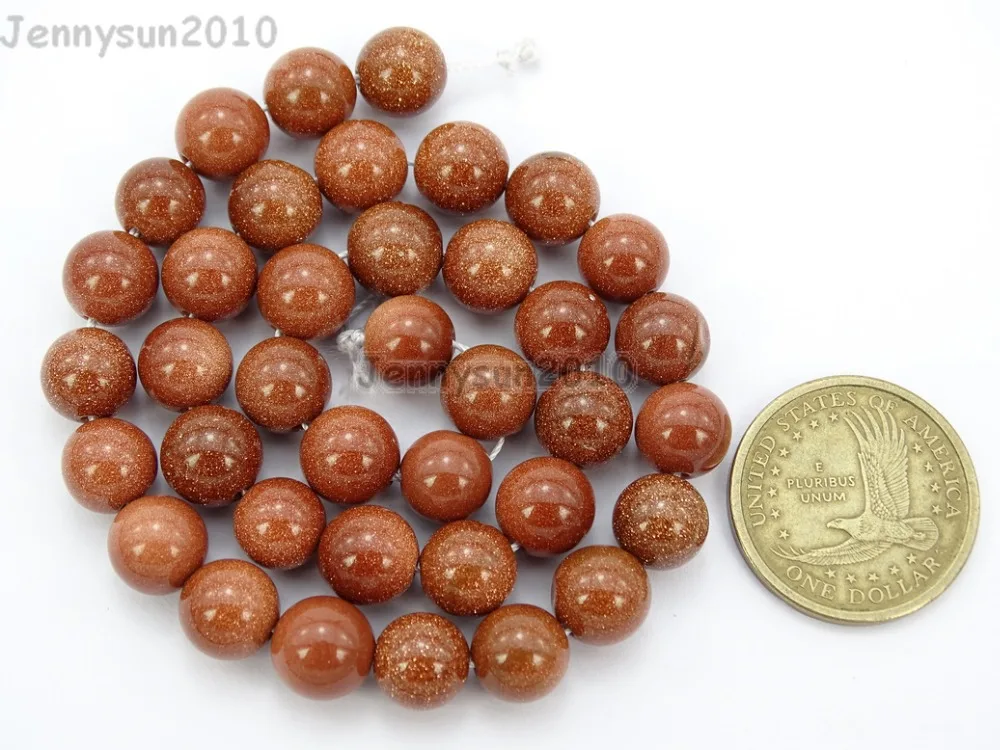 10mm Natural Gold Sand Gems stone Round Spacer Loose Beads 15'' Jewelry Design 10 Strands/Pack
10mm Natural Gold Sand Gems stone Round Spacer Loose Beads 15'' Jewelry Design 10 Strands/Pack