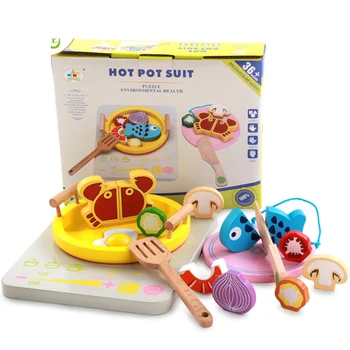 New wooden set Children's play house wooden kitchen toy hot pot toy fish chopsticks Colourful toy educational gift D179
New wooden set Children's play house wooden kitchen toy hot pot toy fish chopsticks Colourful toy educational gift D179