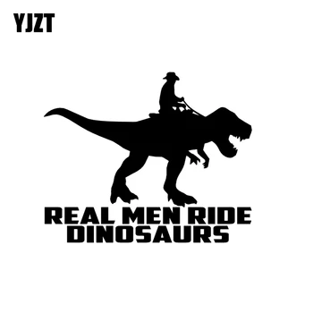 YJZT 15.5CM*12.7CM Fashion REAL MEN RIDE DINOSAURS Car Sticker Decal Black Silver Vinyl Graphical C11-1428
YJZT 15.5CM*12.7CM Fashion REAL MEN RIDE DINOSAURS Car Sticker Decal Black Silver Vinyl Graphical C11-1428