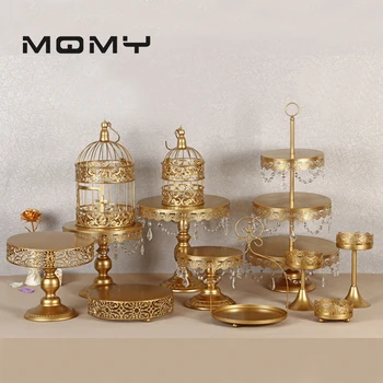12pcs gold Cake Stand Round Cupcake Stands Metal Dessert Display with Pendants and Beads, Gold
12pcs gold Cake Stand Round Cupcake Stands Metal Dessert Display with Pendants and Beads, Gold