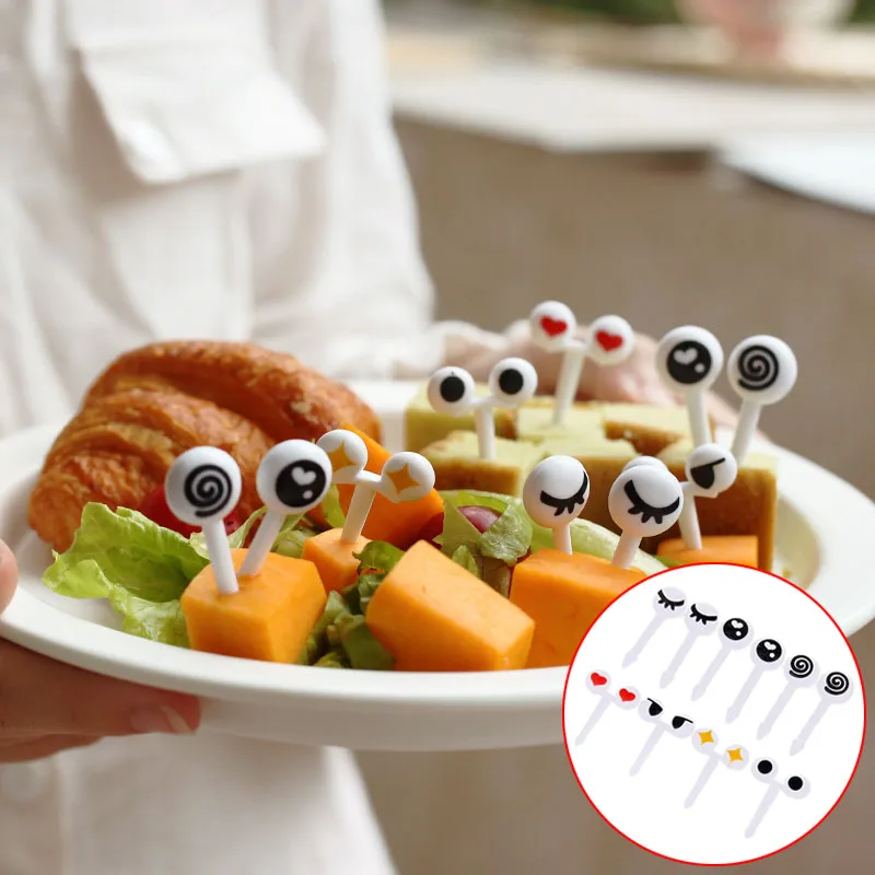 Attractive 10 Pcs/Set Fruit Forks Mini Cartoon Eye Toothpick Children Snack Dessert Cake Fork Bento Food Picks Tableware Decor
Attractive 10 Pcs/Set Fruit Forks Mini Cartoon Eye Toothpick Children Snack Dessert Cake Fork Bento Food Picks Tableware Decor
