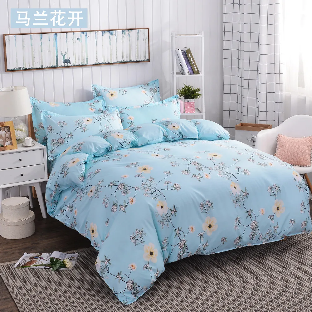 Refreshing series / jacquard 4pcs Bedding sets Cotton bed sheet +duvet cover + pillowcases housse de couette dekbedovertre
Refreshing series / jacquard 4pcs Bedding sets Cotton bed sheet +duvet cover + pillowcases housse de couette dekbedovertre