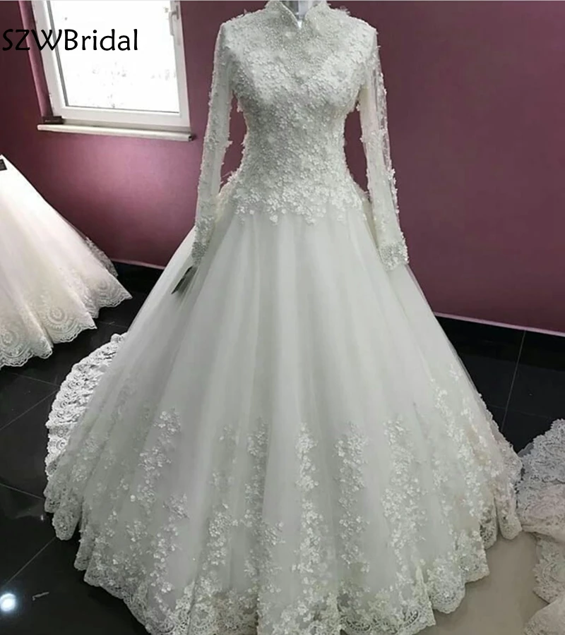 New Arrival Long sleeve Muslim wedding dress 2019 Cheap wedding gown Lace Appliques casamento Vestido de noiva bride dresses
New Arrival Long sleeve Muslim wedding dress 2019 Cheap wedding gown Lace Appliques casamento Vestido de noiva bride dresses