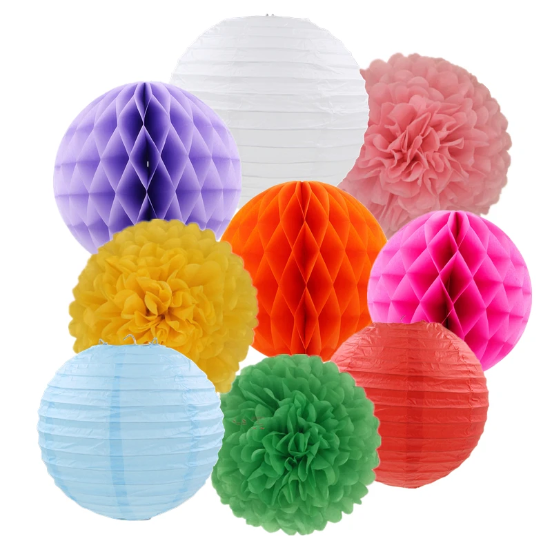9pcs/set honeycomb ball paper lanterns lampion tissue pompoms ball Party Home Decor Tissue Birthday Decoration wedding supplies
9pcs/set honeycomb ball paper lanterns lampion tissue pompoms ball Party Home Decor Tissue Birthday Decoration wedding supplies